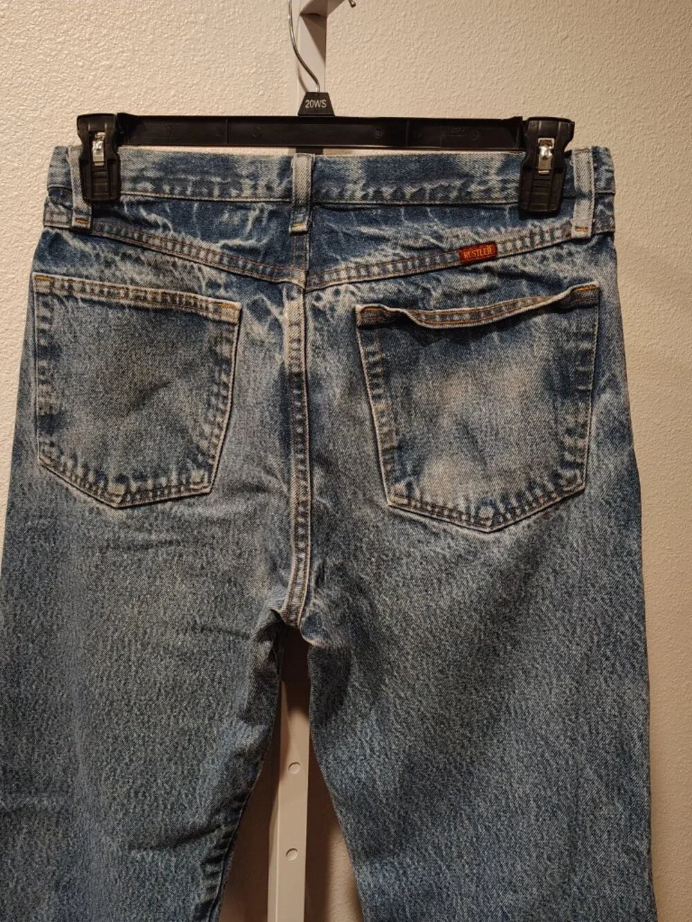Rustler Men's Work Jeans Size 33 x 32 Cotton Denim